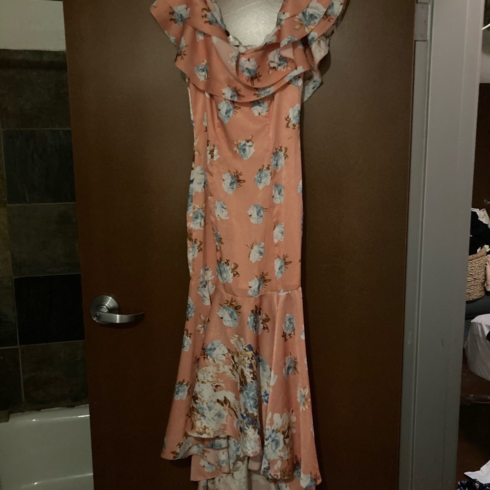 Satin king summer dress